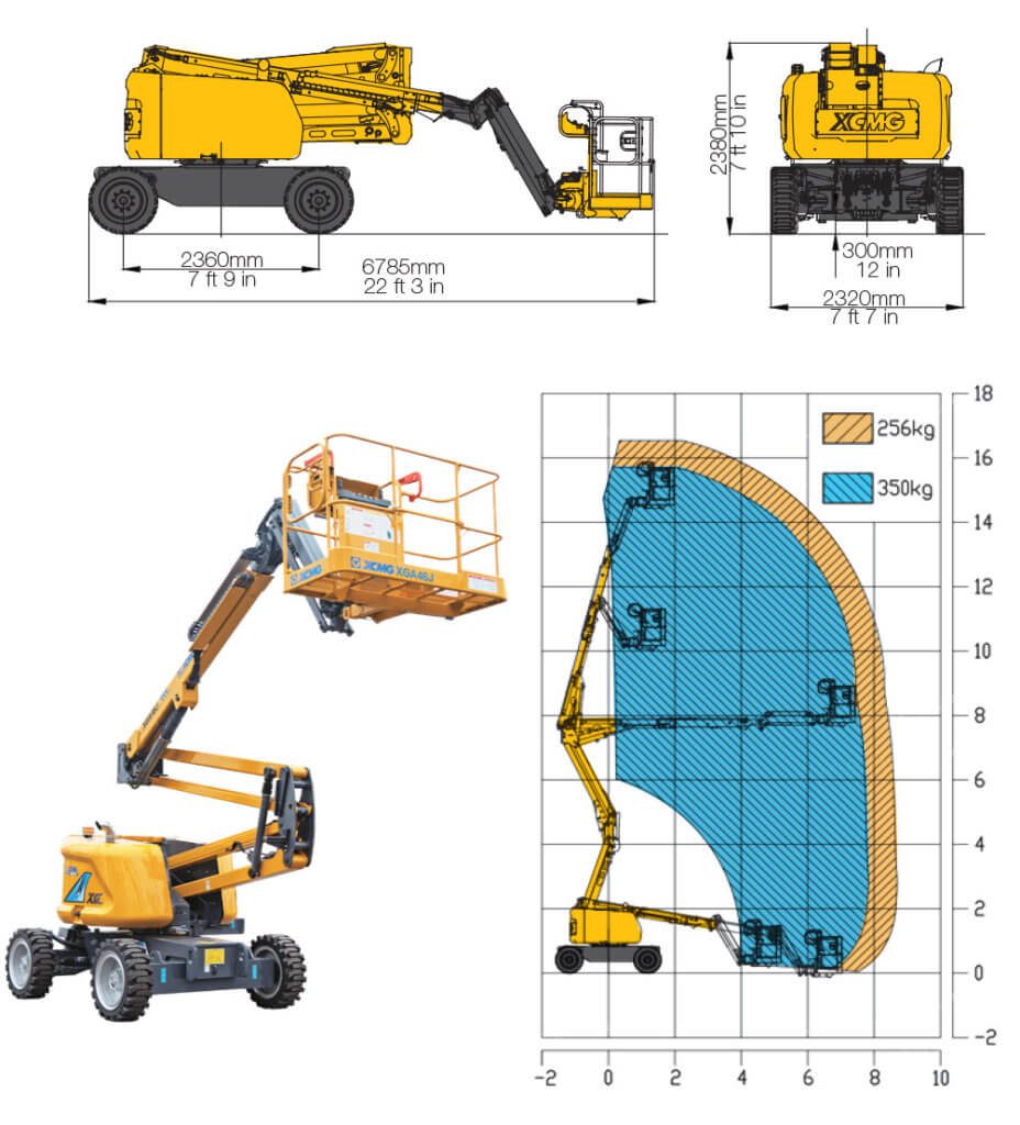 XCMG XGA46J Articulating Boom Lift XCMG For Rent, Sale Or Lease - CanLift